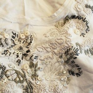 Nwot beautiful beaded Tshirt